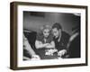Blackjack Game in Progress at Las Vegas Club-Peter Stackpole-Framed Photographic Print