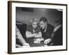 Blackjack Game in Progress at Las Vegas Club-Peter Stackpole-Framed Photographic Print