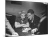 Blackjack Game in Progress at Las Vegas Club-Peter Stackpole-Mounted Photographic Print