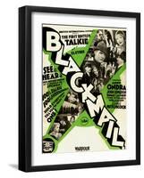 Blackmail, 1929, 1929, Directed by Alfred Hitchcock-null-Framed Giclee Print