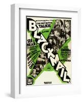 Blackmail, 1929, 1929, Directed by Alfred Hitchcock-null-Framed Giclee Print