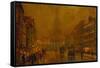 Blackman Street, Borough-John Atkinson Grimshaw-Framed Stretched Canvas