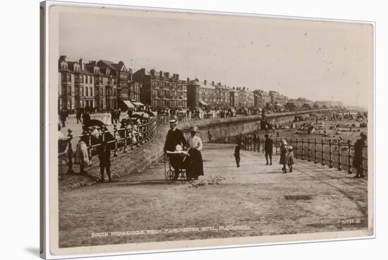 Blackpool, Lancashire: South Promenade, from Manchester Hotel-null-Stretched Canvas