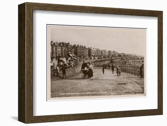 Blackpool, Lancashire: South Promenade, from Manchester Hotel-null-Framed Photographic Print