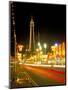 Blackpool Tower and Illuminations, Blackpool, Lancashire, England, United Kingdom-Roy Rainford-Mounted Photographic Print