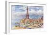 Blackpool, Tower, Beach-Albert Woods-Framed Art Print