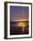 Blackpool Tower Reflected on Wet Beach at Dusk, Blackpool, Lancashire, England, United Kingdom-Martin Child-Framed Photographic Print