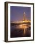 Blackpool Tower Reflected on Wet Beach at Dusk, Blackpool, Lancashire, England, United Kingdom-Martin Child-Framed Photographic Print