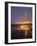 Blackpool Tower Reflected on Wet Beach at Dusk, Blackpool, Lancashire, England, United Kingdom-Martin Child-Framed Photographic Print