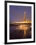 Blackpool Tower Reflected on Wet Beach at Dusk, Blackpool, Lancashire, England, United Kingdom-Martin Child-Framed Photographic Print