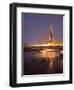 Blackpool Tower Reflected on Wet Beach at Dusk, Blackpool, Lancashire, England, United Kingdom-Martin Child-Framed Photographic Print