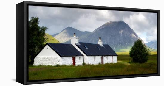 Blackrock Cottage, Glencoe, Scotland, United Kingdom-Karen Deakin-Framed Stretched Canvas