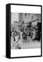 Blacks Shopping on Main Street-Dorothea Lange-Framed Stretched Canvas