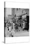 Blacks Shopping on Main Street-Dorothea Lange-Stretched Canvas