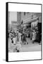 Blacks Shopping on Main Street-Dorothea Lange-Framed Stretched Canvas