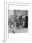 Blacks Shopping on Main Street-Dorothea Lange-Framed Art Print