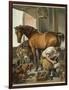 Blacksmith Puts a New Shoe on a Bay Mare-Edwin Henry Landseer-Framed Photographic Print