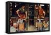 Blacksmith's Boy-Heel and Toe-Norman Rockwell-Framed Stretched Canvas