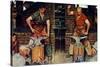 Blacksmith's Boy-Heel and Toe-Norman Rockwell-Stretched Canvas