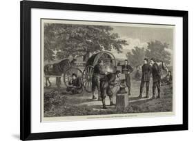 Blacksmith's Forge in the Turkish Camp Near Dulcigno-null-Framed Giclee Print