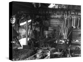 Blacksmith's Interior-null-Stretched Canvas