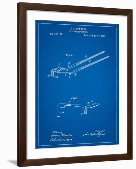 Blacksmith Tongs Patent-Cole Borders-Framed Art Print