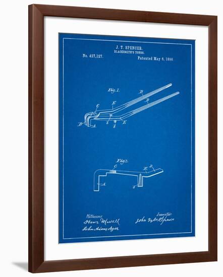 Blacksmith Tongs Patent-Cole Borders-Framed Art Print