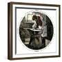 Blacksmith Working at an Anvil-null-Framed Giclee Print