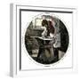 Blacksmith Working at an Anvil-null-Framed Giclee Print