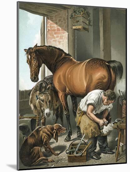 Blacksmith-Edwin Henry Landseer-Mounted Giclee Print
