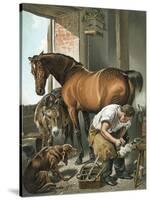 Blacksmith-Edwin Henry Landseer-Stretched Canvas