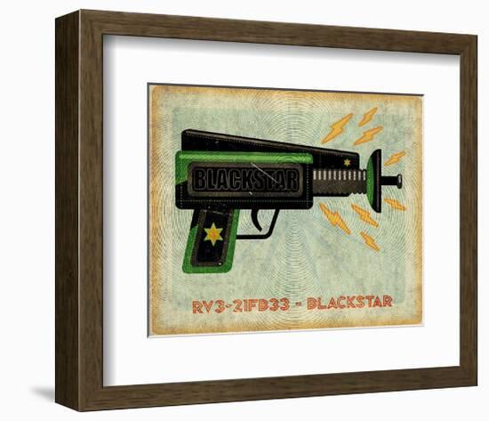 Blackstar Ray Gun-John Golden-Framed Art Print