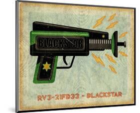 Blackstar Ray Gun-John Golden-Mounted Art Print