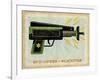 Blackstar Ray Gun-John W Golden-Framed Giclee Print