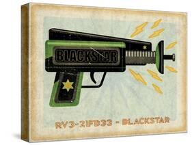 Blackstar Ray Gun-John W Golden-Stretched Canvas