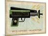 Blackstar Ray Gun-John W Golden-Mounted Giclee Print