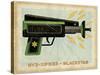 Blackstar Ray Gun-John W Golden-Stretched Canvas