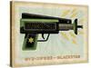 Blackstar Ray Gun-John W Golden-Stretched Canvas