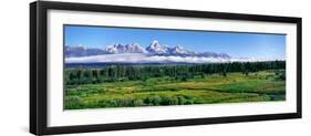 Blacktail Ponds with Mountain Range in the Background, Teton Range, Grand Teton National Park-null-Framed Photographic Print