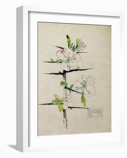 Blackthorn, Chiddingstone, Kent, 1910-Charles Rennie Mackintosh-Framed Premium Giclee Print