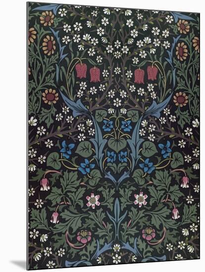 Blackthorn, Wallpaper Design, 1892-William Morris-Mounted Giclee Print