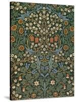 'Blackthorn' Wallpaper, Designed by William Morris (1834-96), 1892-William Morris-Stretched Canvas