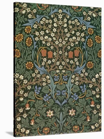 'Blackthorn' Wallpaper, Designed by William Morris (1834-96), 1892-William Morris-Stretched Canvas