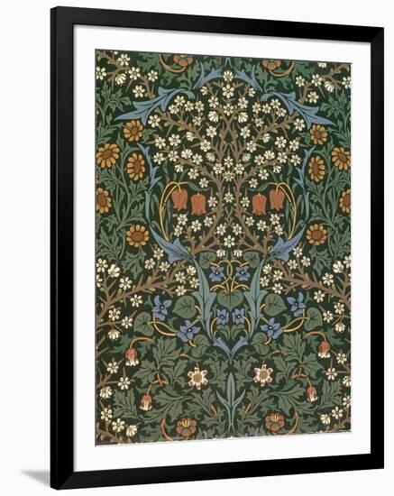 'Blackthorn' Wallpaper, Designed by William Morris (1834-96), 1892-William Morris-Framed Giclee Print