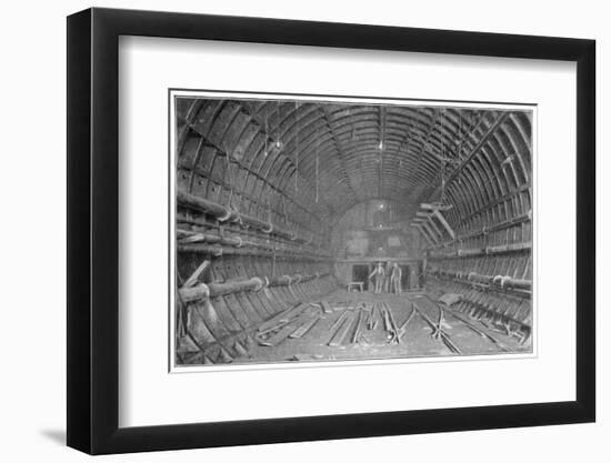 Blackwall Tunnel Interior of the Tunnel During Construction-null-Framed Photographic Print