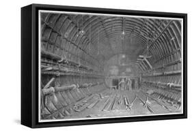 Blackwall Tunnel Interior of the Tunnel During Construction-null-Framed Stretched Canvas
