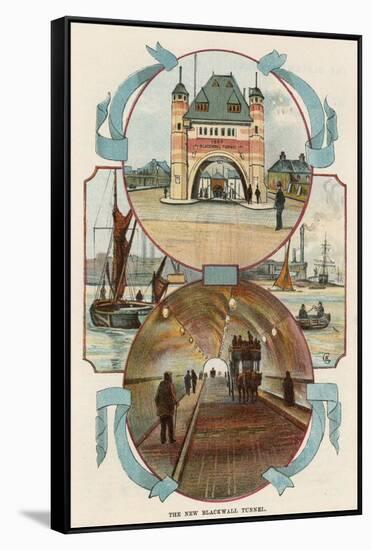 Blackwall Tunnel, London, C1900-null-Framed Stretched Canvas