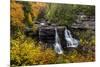 Blackwater Falls in autumn in Blackwater Falls State Park in Davis, West Virginia, USA-Chuck Haney-Mounted Photographic Print