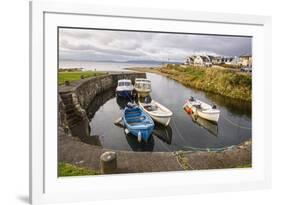 Blackwaterfoot harbour, Isle of Arran, North Ayrshire, Scotland, United Kingdom, Europe-Gary Cook-Framed Photographic Print