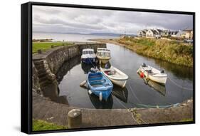 Blackwaterfoot harbour, Isle of Arran, North Ayrshire, Scotland, United Kingdom, Europe-Gary Cook-Framed Stretched Canvas